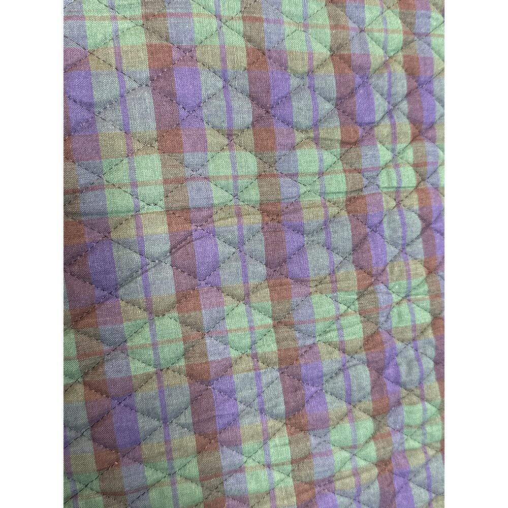 Vintage Cullinane Quilted Plaid Jacket & Skirt Set preppy Made in USA medium - Picture 10 of 14